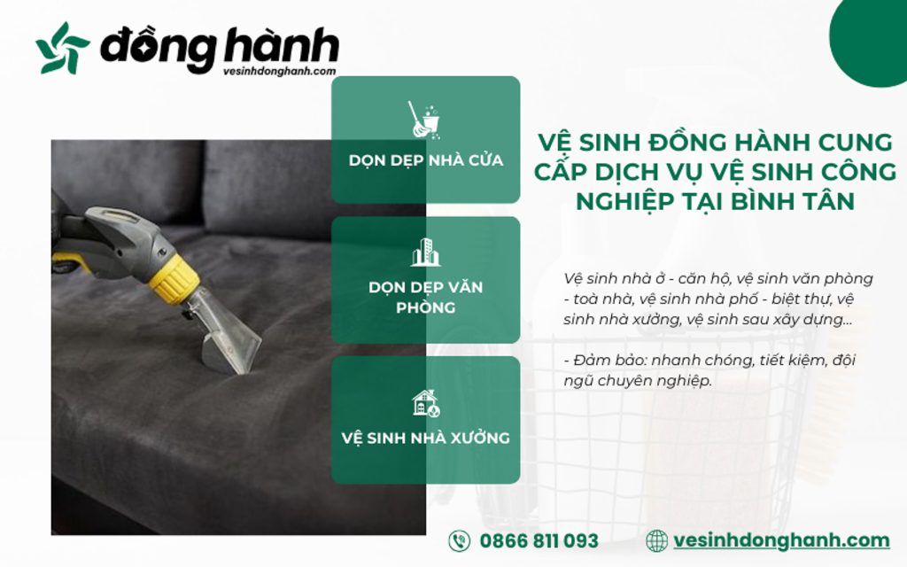 Dịch vụ vệ sinh công nghiệp quận Bình Tân
