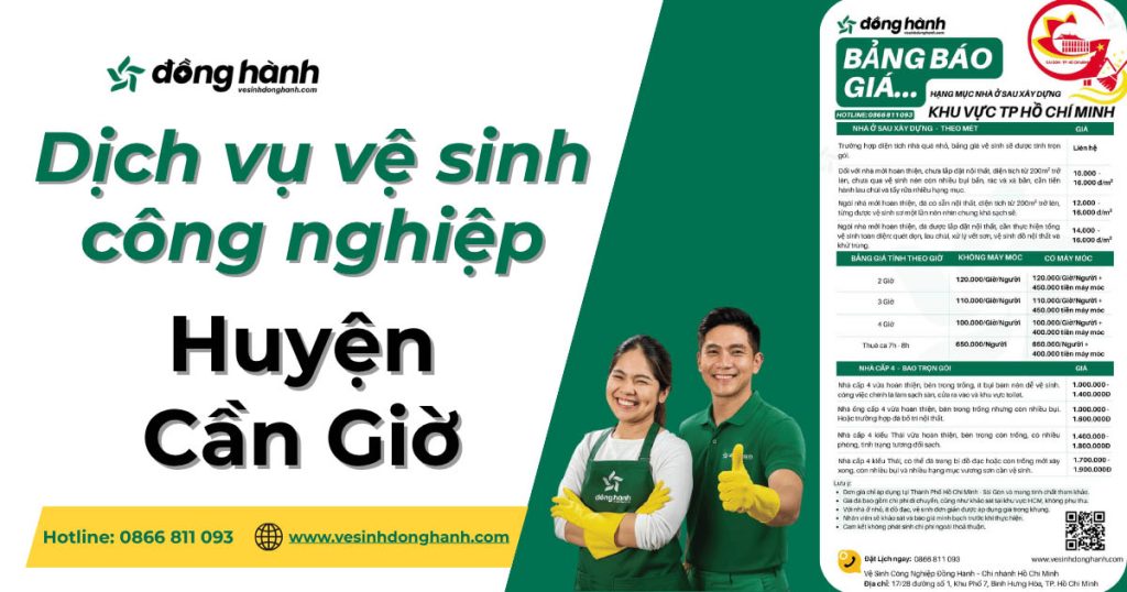 Dịch vụ vệ sinh công nghiệp Cần Giờ