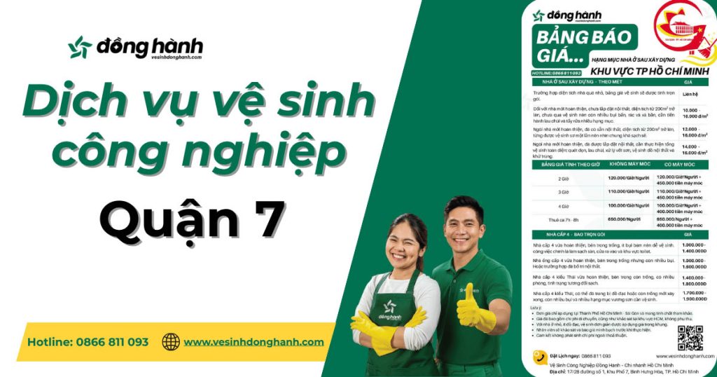 Dịch vụ vệ sinh công nghiệp quận 7