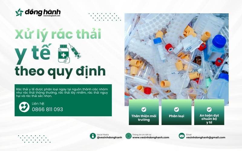 Xử lý rác thải y tế theo quy định là yêu cầu vô cùng quan trọng trong vệ sinh bệnh viện
