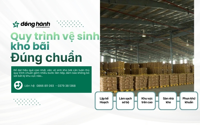 Quy trình vệ sinh kho bãi chuyên nghiệp