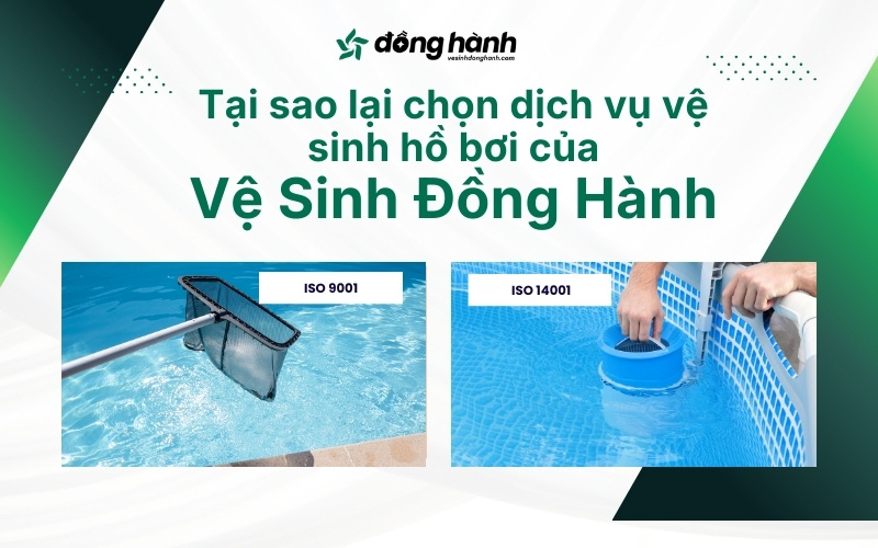 Tại sao lại chọn dịch vụ vệ sinh hồ bơi của Vệ Sinh Đồng Hành?
