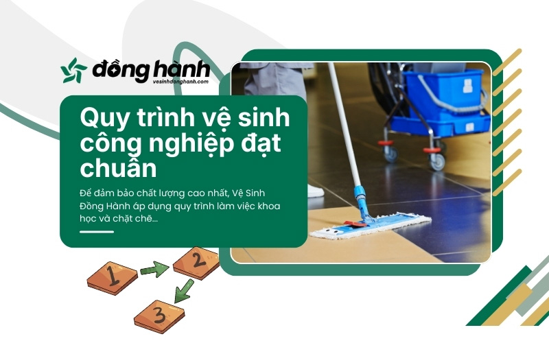 Quy trình áp dụng đúng tiêu chuẩn vệ sinh công nghiệp